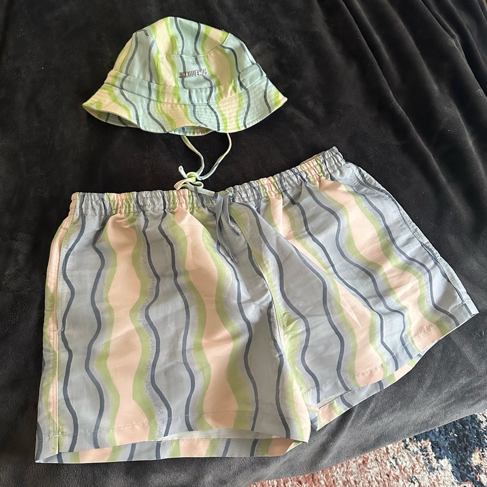 Jacquemus swim trunks & bucket hat